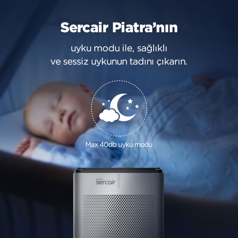 Akıllı UVC Hava Temizleme Cihazı Sercair Piatra