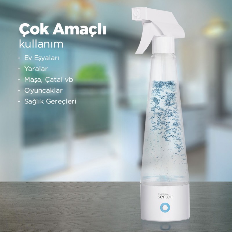 Elektrolize Su Üreten Sterilizasyon Spreyi Crystal Eco