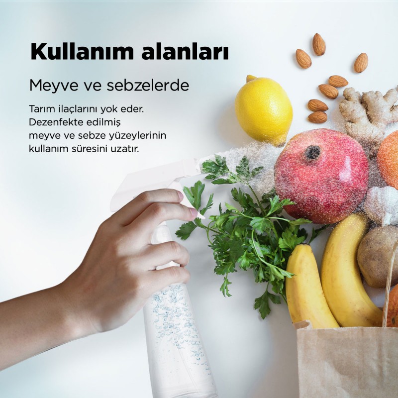 Elektrolize Su Üreten Sterilizasyon Spreyi Crystal Eco
