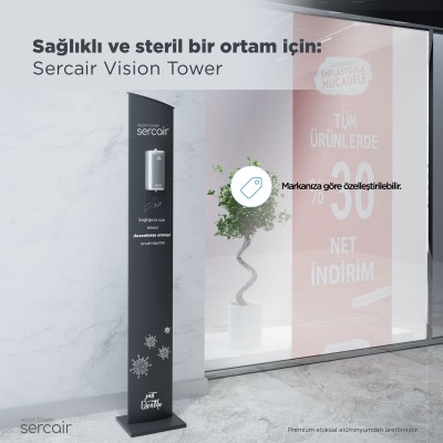 Otomatik Spreyli El Dezenfektan Standı Vision Tower